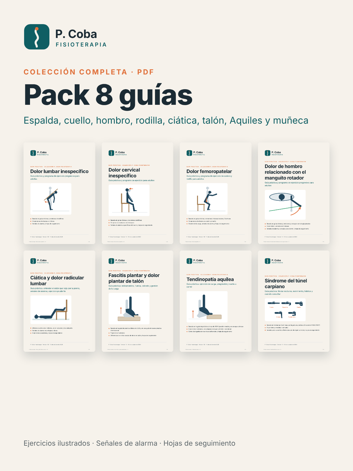 Pack completo — 8 guías